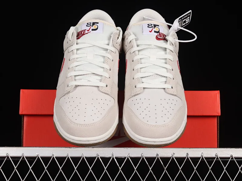 All categories Nk SB Dunk series Nk SB Dunk Low low-top sneakers Nk SB Dunk Low "85" gray red double hook SB low-top sports and leisure sneakers DO9457-100